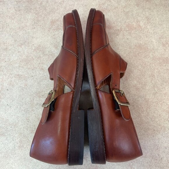 Joan & David Dark Caramel Leather Slip On Shoe - Picture 6 of 14